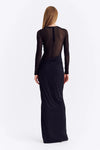 Suboo Auguste Long Sleeve Mesh Jersey Maxi - Black